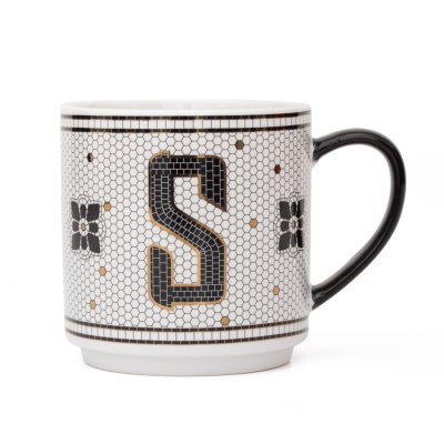 TAZA HOME CONCEPT ALPHABET LETRA S 350 ML