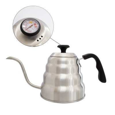 PAVA BARISTA P/ CAFE DE ACERO CON TERMOMETRO 1.2 L