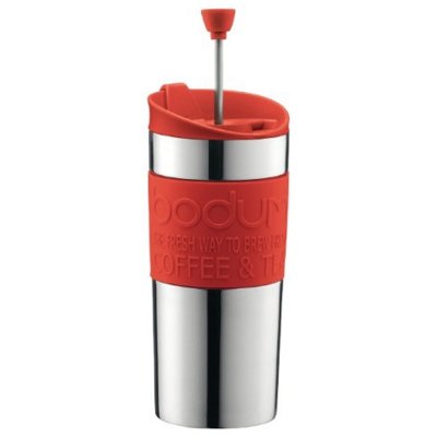 BODUM JARRO TRAVEL MUG CAFETERA ROJA ACERO 0.35 L